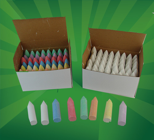 【造型粉笔】彩色锥头粉笔 火箭头粉笔 粉笔厂 涂鸦粉笔 粗粉笔  (2)